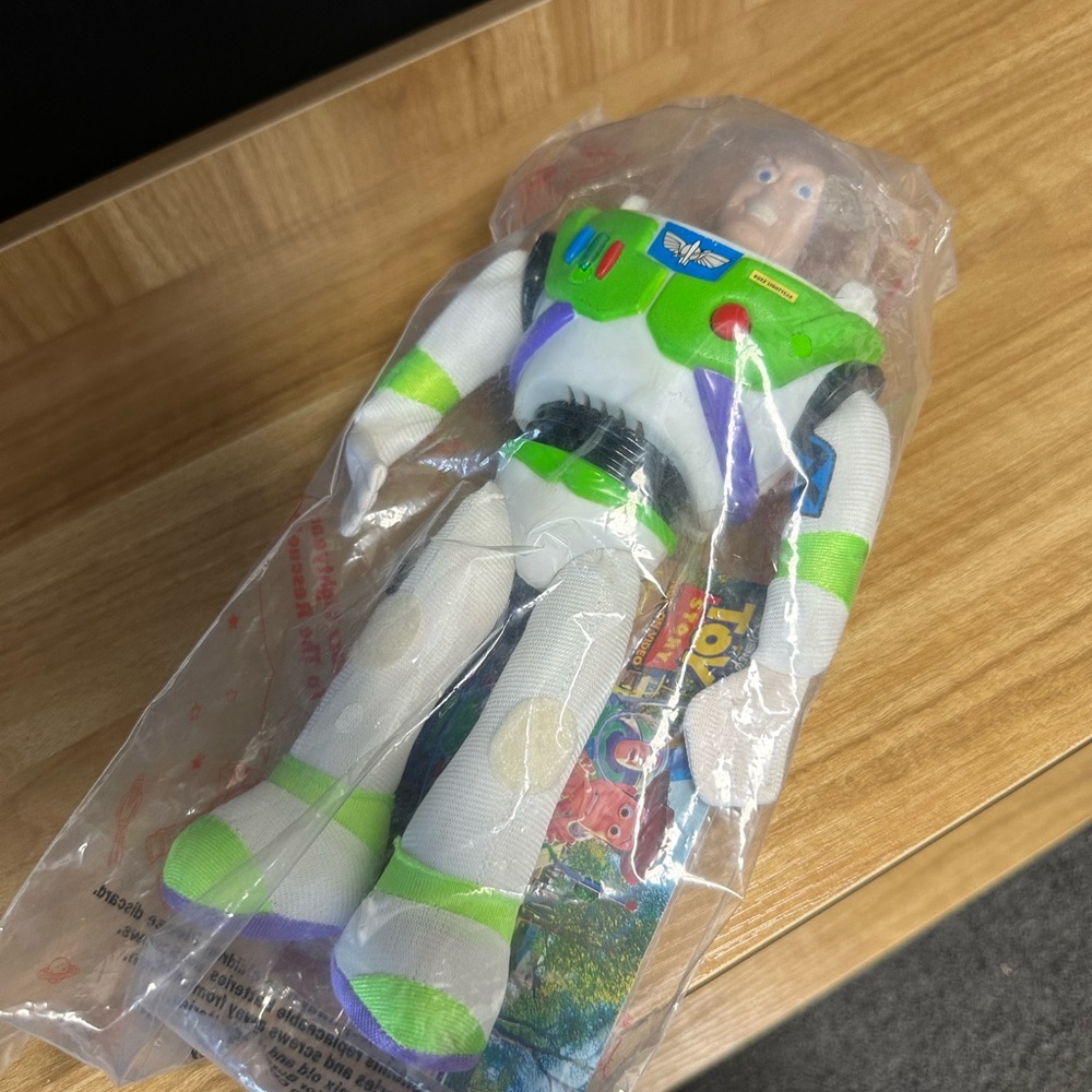 Vintage Burger King Buzz Lightyear Action Figure - Green and White
